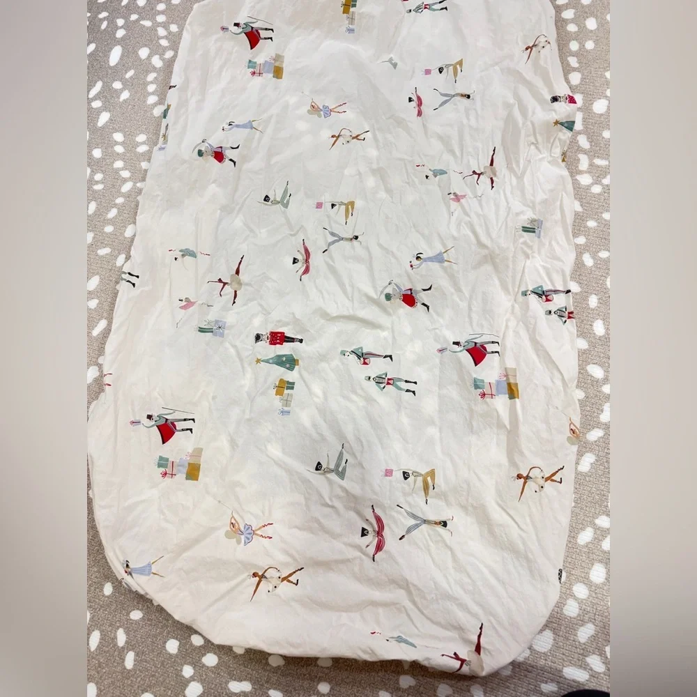 West Elm Nutcracker crib sheet collection baby girl boy Christmas ballet unisex